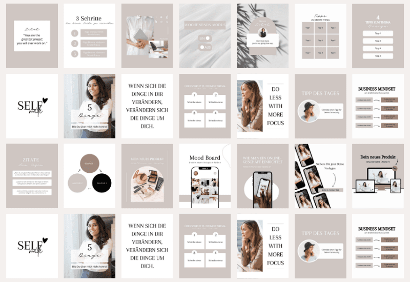 Canva Vorlagenset für Instagram