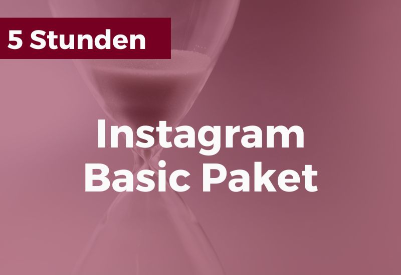 Instagram Betreuung - Preis 5 Stunden