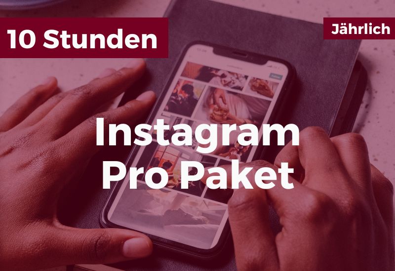 Instagram Betreuung - Preis 10 Stunden