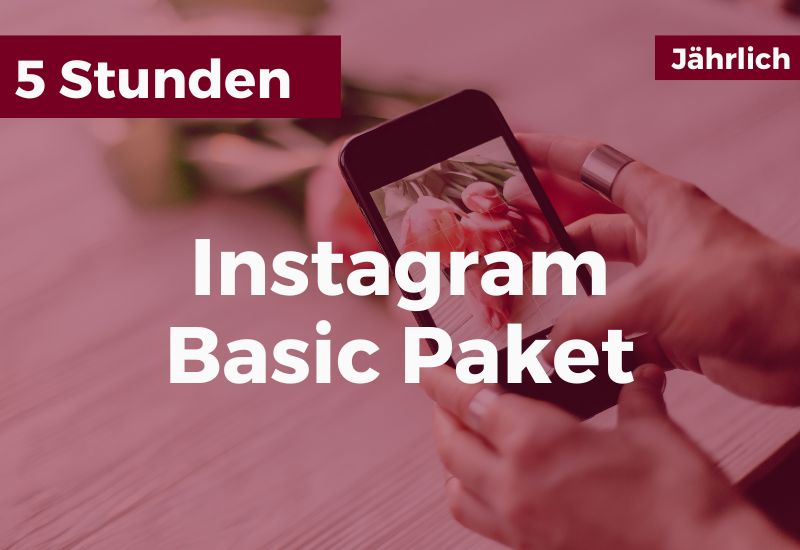 Instagram Betreuung - Preis 5 Stunden